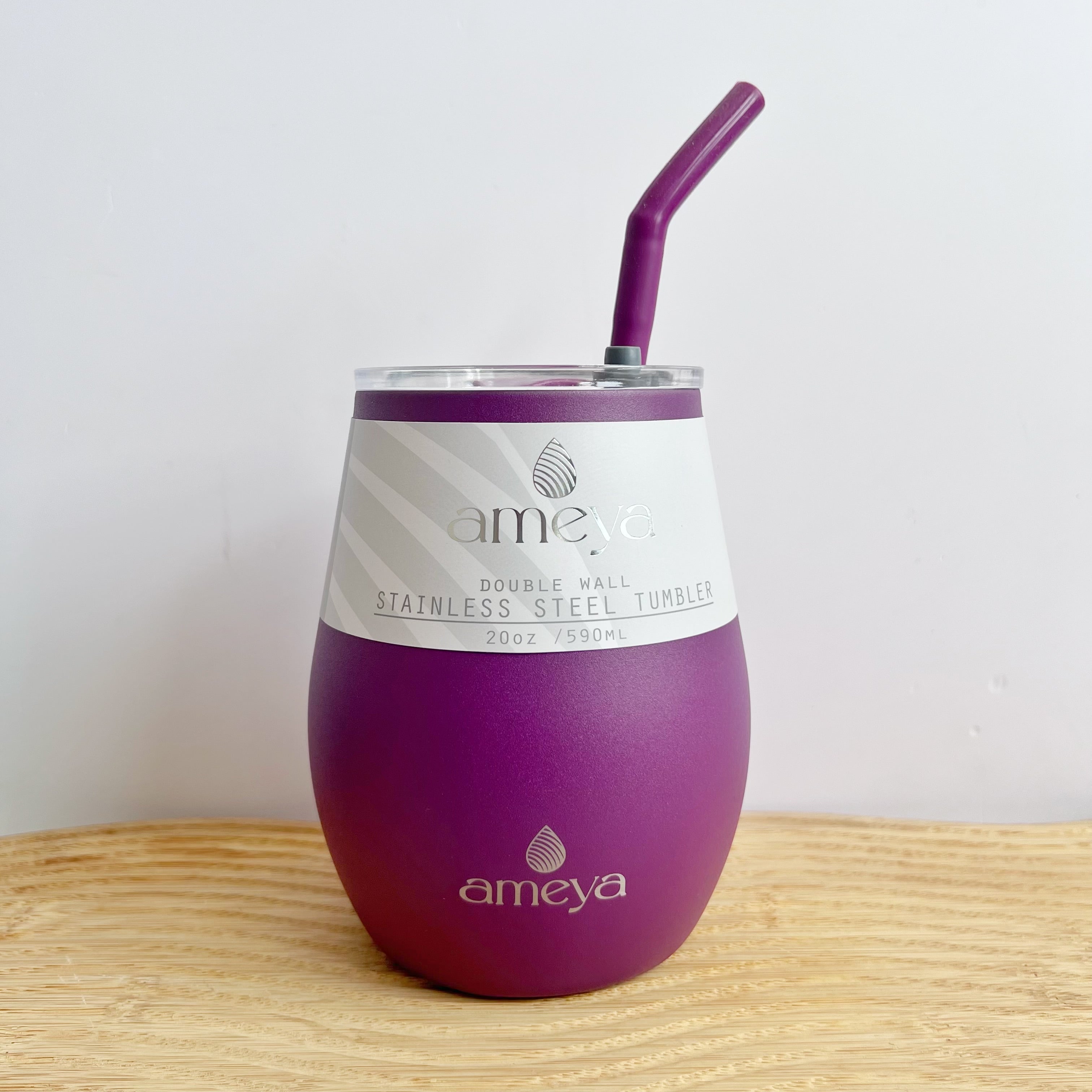 Vaso térmico de acero inoxidable con pajilla 20 oz