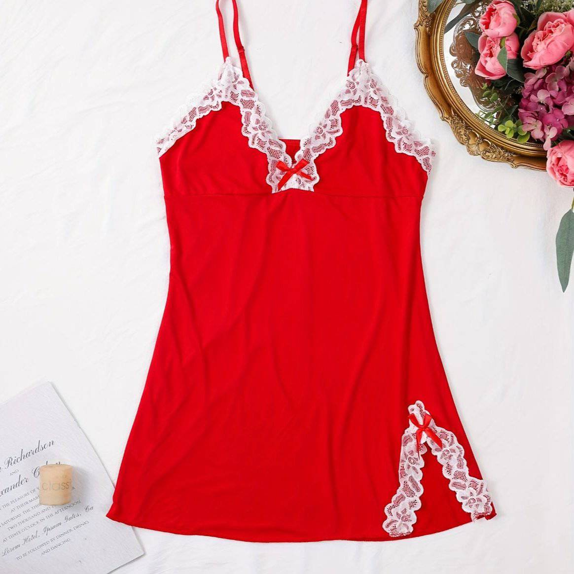 Camisón con detalle de encaje - Dressygt