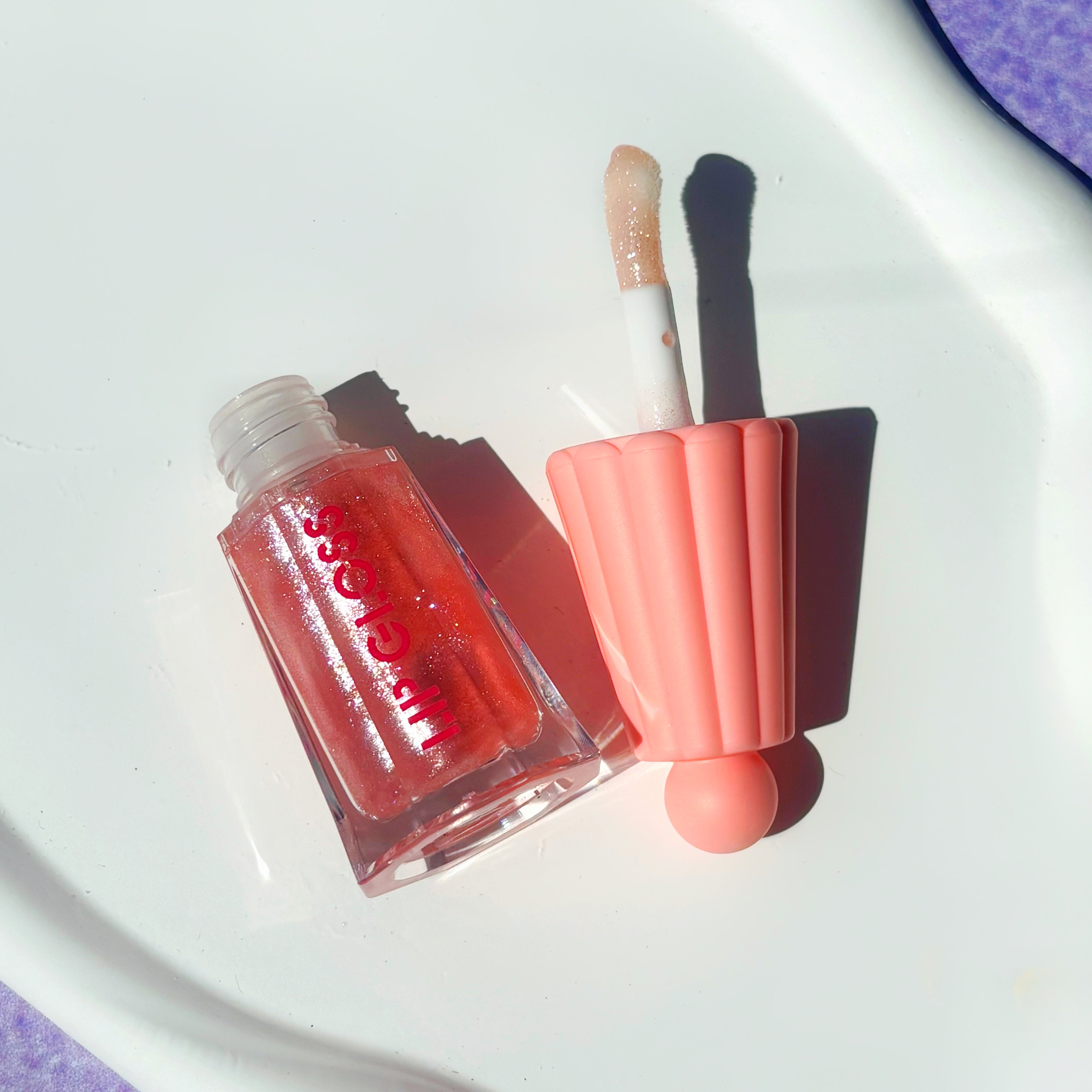 Lip gloss hidratante con efecto glitter