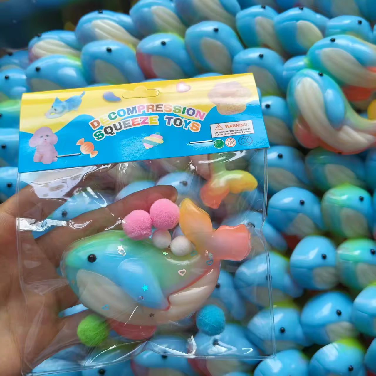 Juguete anti-estrés squishy de delfín