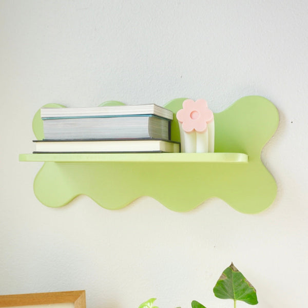 Estante de pared ondulado