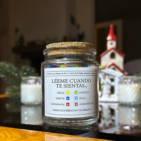 Frasco de versículos bíblicos