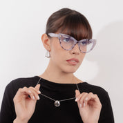 Collar con dije redondo