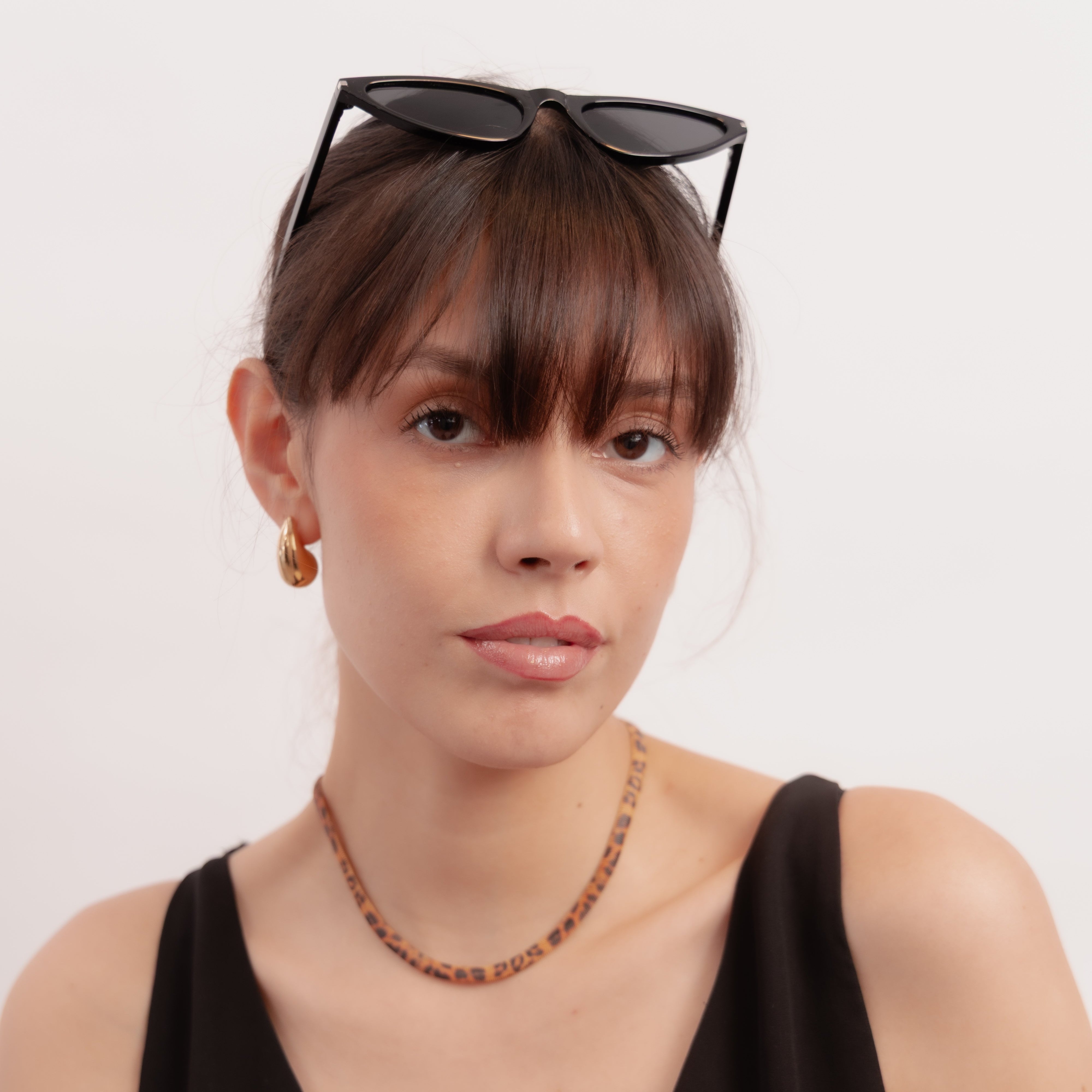 Collar con diseño animal print