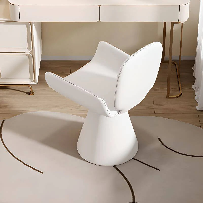 Silla giratoria 360° tapizada con respaldo