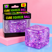 Cubo squishy con glitter antiestrés - Dressygt