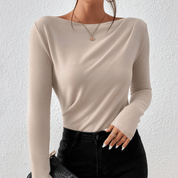 Blusa de cuello fruncido - Dressygt