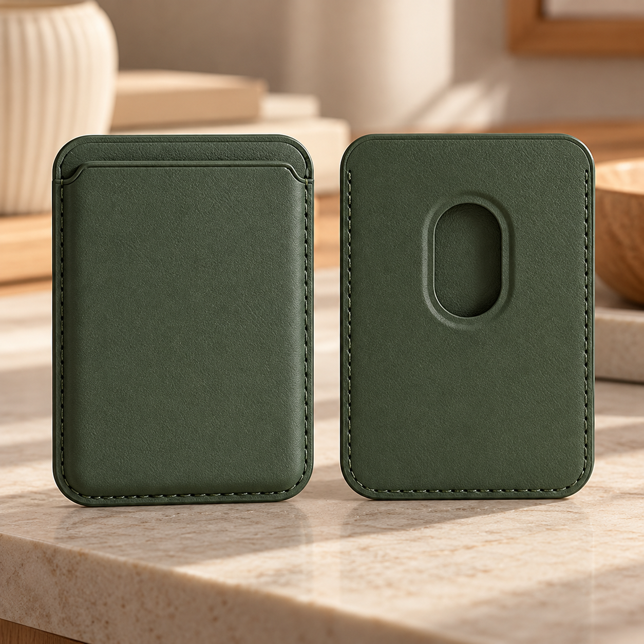 Porta tarjetas magnético para teléfono