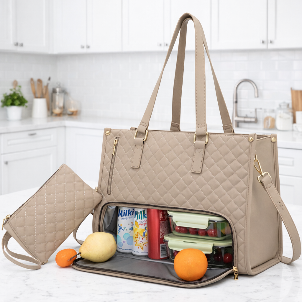 Bolsa tote multifuncional con compartimento térmico - Dressygt