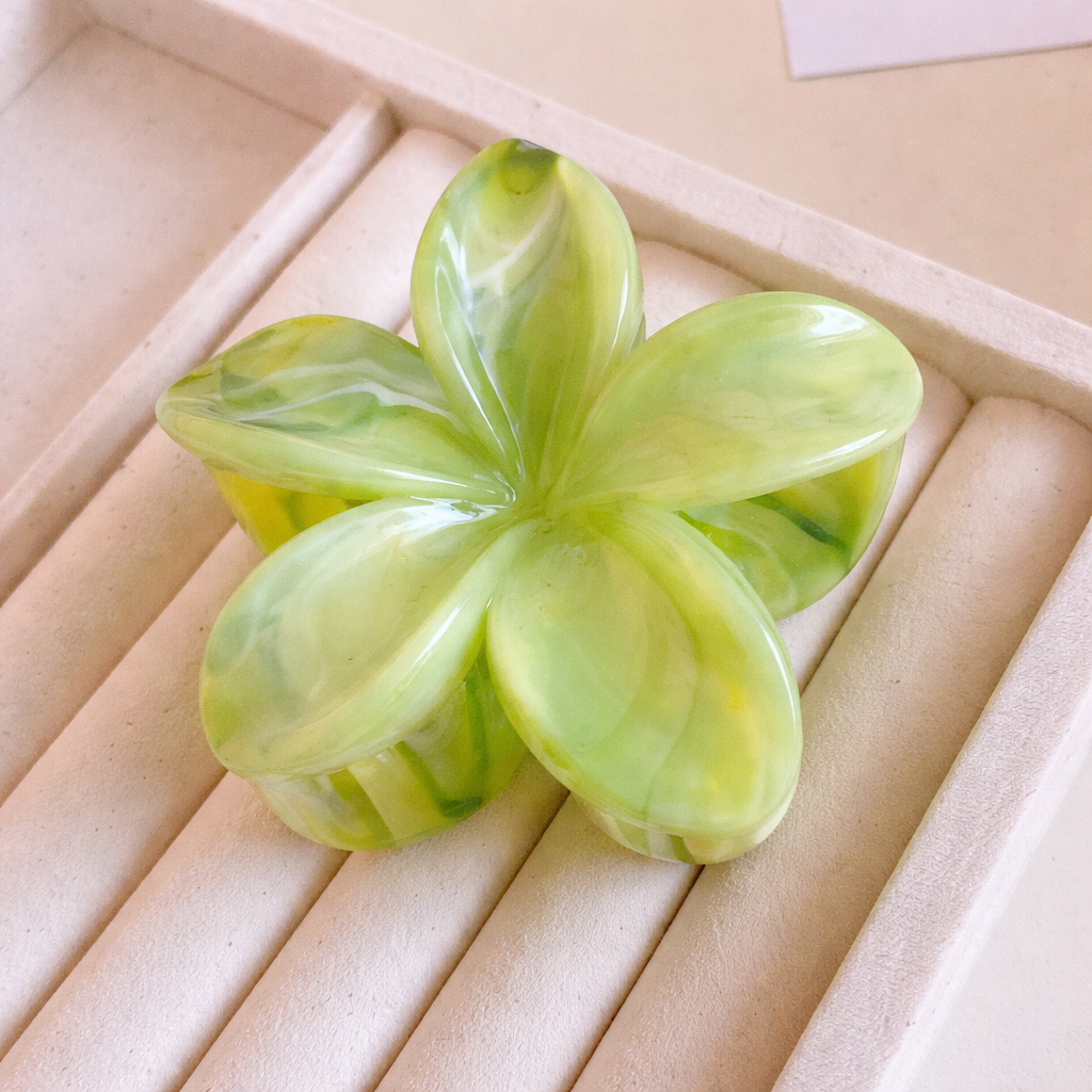 Pinza para cabello de flor marmoleada - Dressygt
