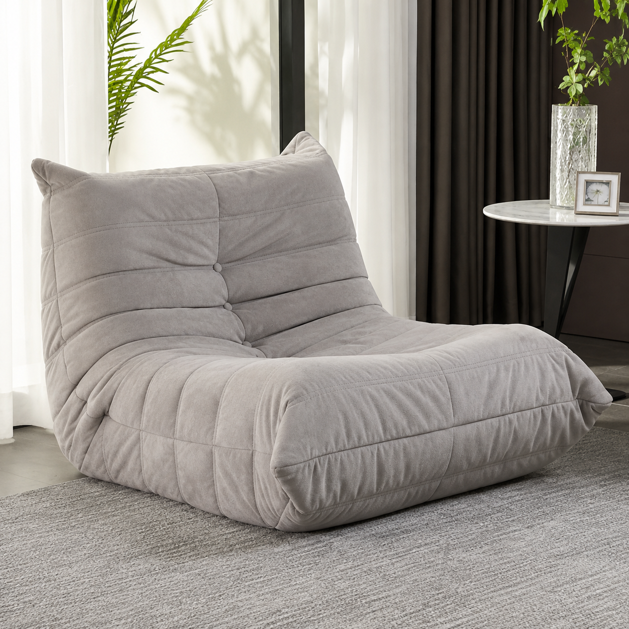 Sillón lounge acolchado individual