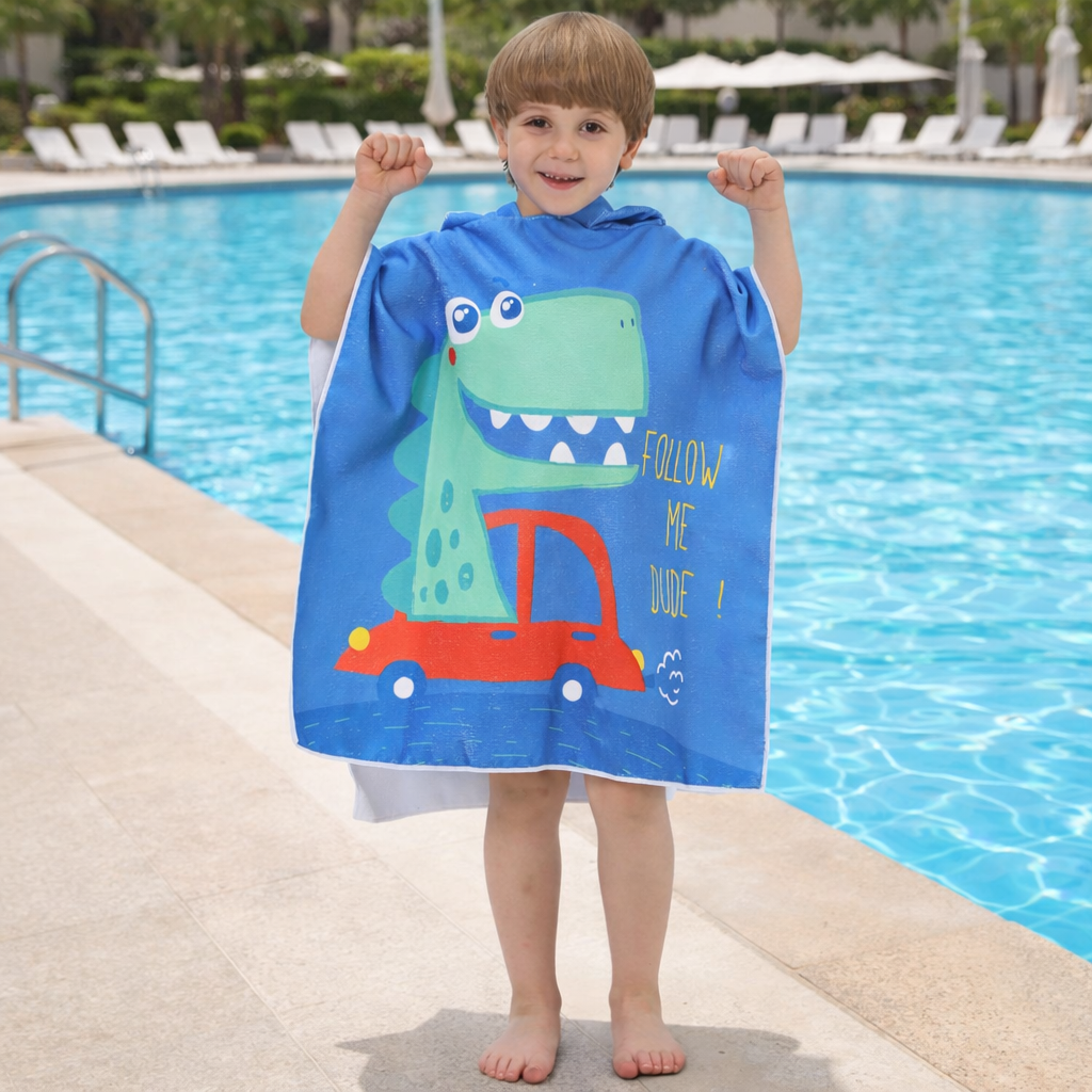 Toalla para niños con capucha
