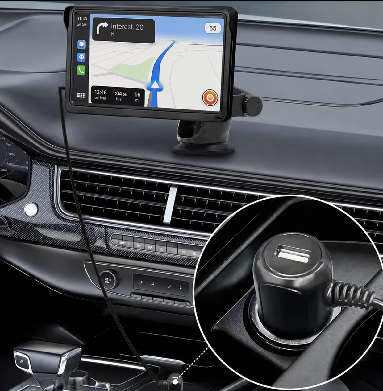 Pantalla CarPlay inalámbrica 7" para carro