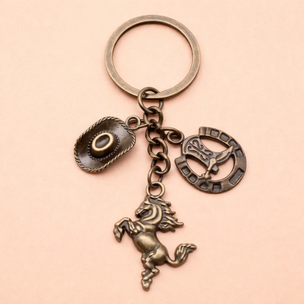 Llavero con dijes de vaqueros - Dressygt