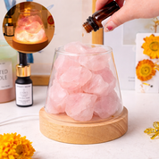 Lámpara aromática de cuarzo con luz cálida - Dressygt