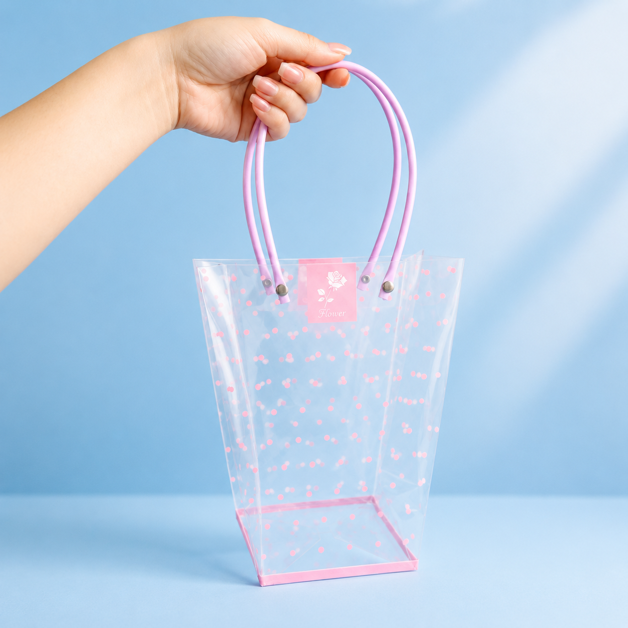 Bolsa transparente decorativa para regalos