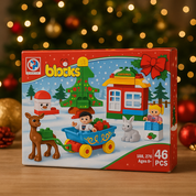 Set de bloques de construcción navideños