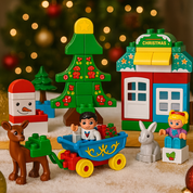 Set de bloques de construcción navideños