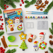 DIY de figuras navideñas en yeso