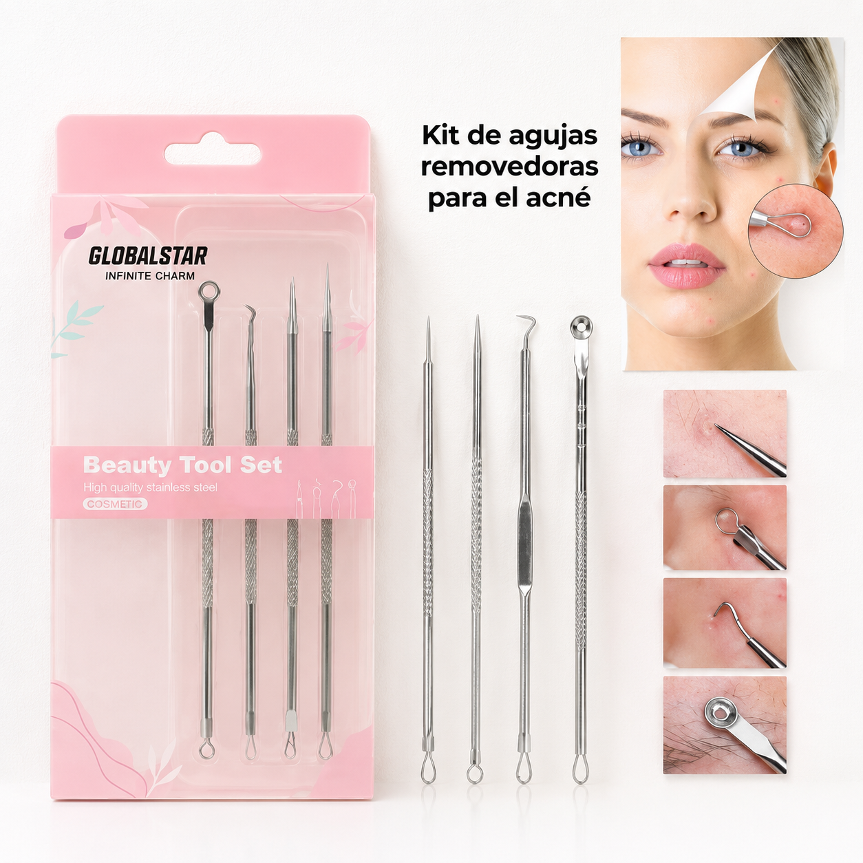 Kit extractor de puntos negros y espinillas
