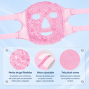 Set de máscara facial y antifaz de gel frío