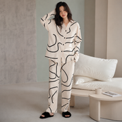 Pijama de mujer manga larga de dos piezas