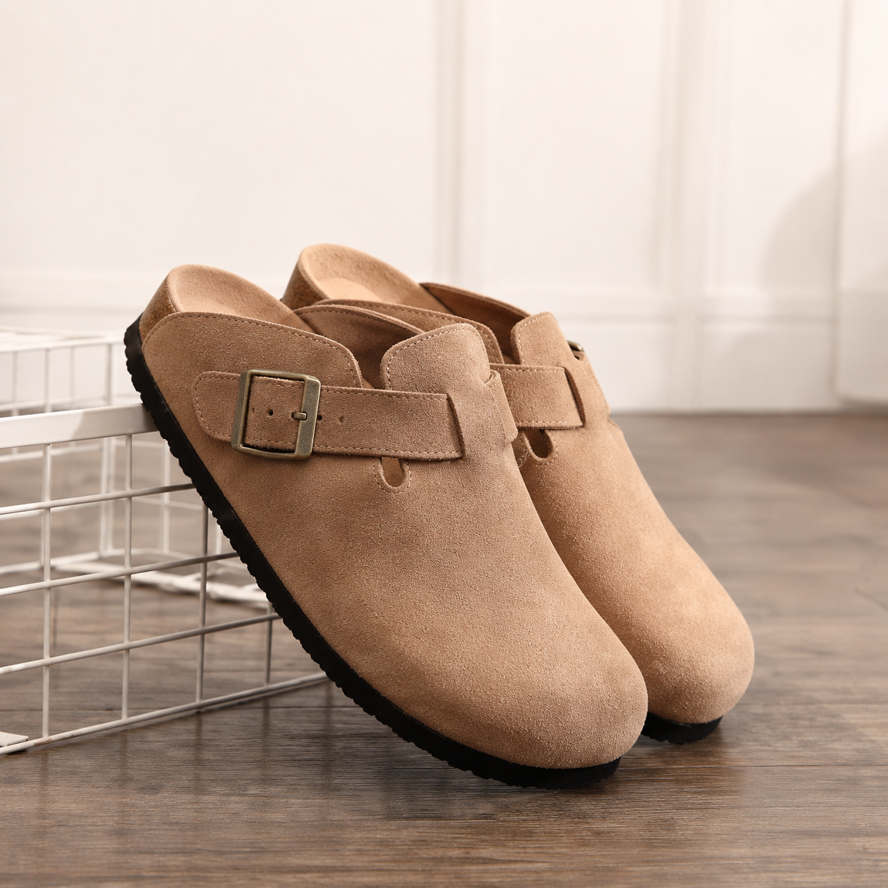 Zuecos tipo mule de gamuza - Dressygt