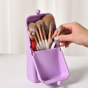 Case de silicona para brochas de maquillaje