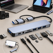 Adaptador USB-C 8 en 1 para Laptop