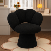Silla giratoria con diseño de flor