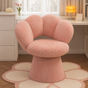 Silla giratoria con diseño de flor