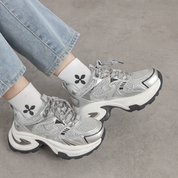 Tenis sneakers chunky metálicos - Dressygt