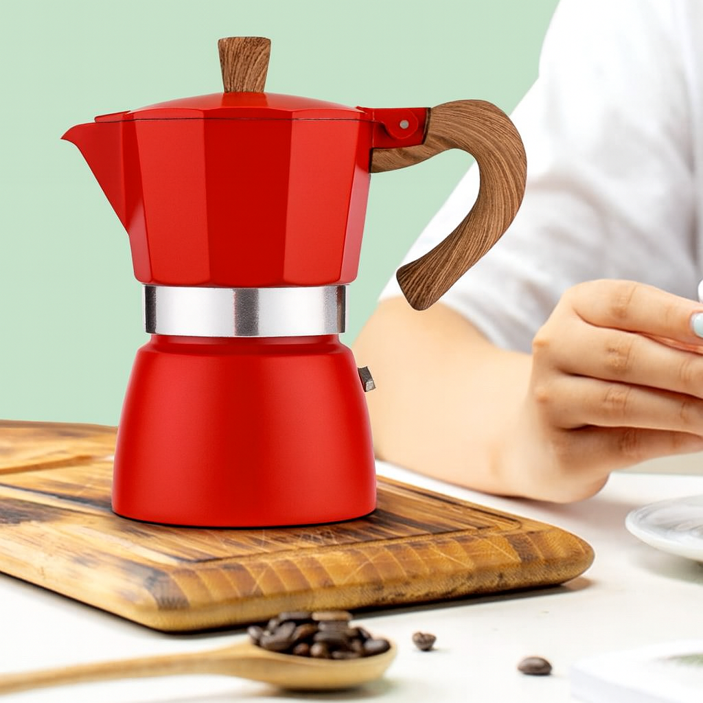 Cafetera para espresso de aluminio - Dressygt