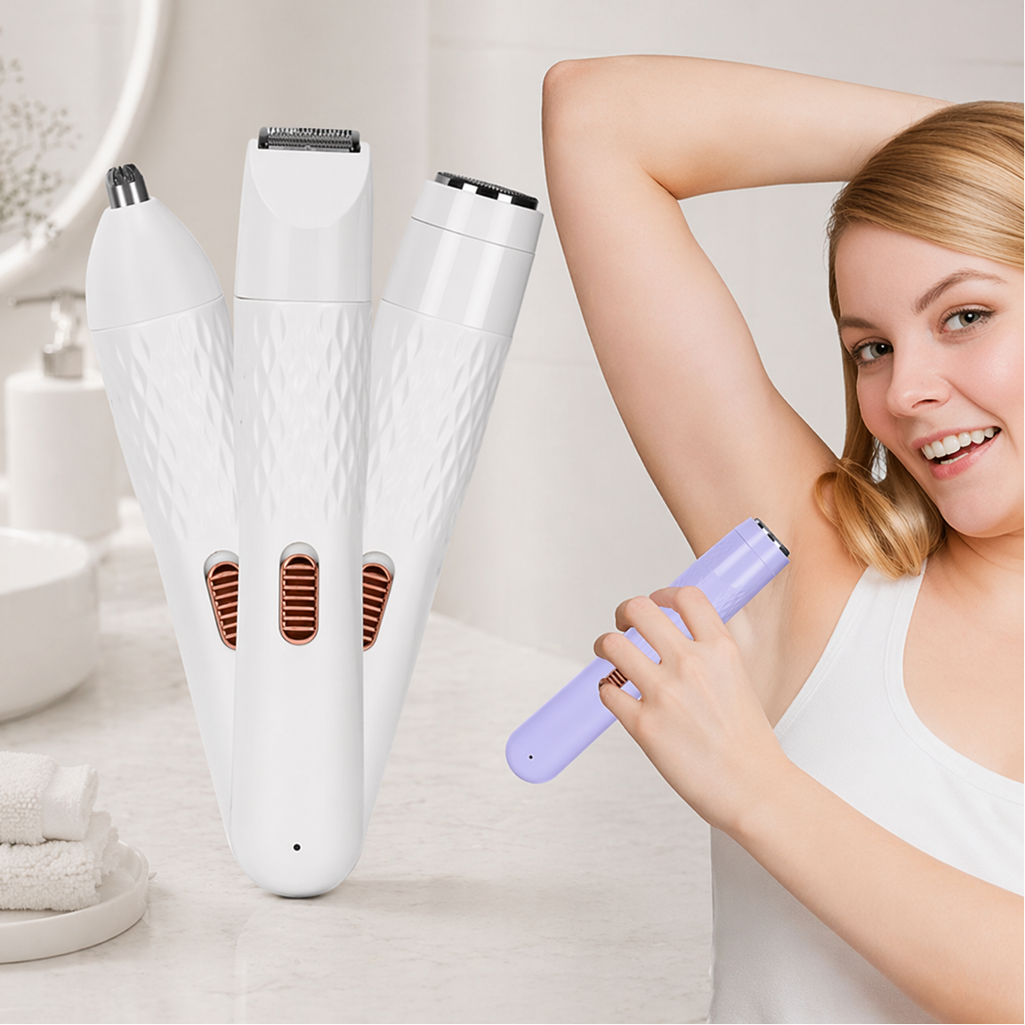 Depiladora eléctrica facial y corporal - Dressygt