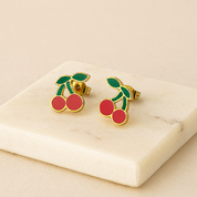 Aretes pequeños de cerezas - Dressygt