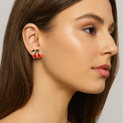 Aretes pequeños de cerezas - Dressygt