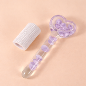 Masajeador facial de vidrio con diseño de corazón - Dressygt