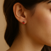 Aretes mini de fresas - Dressygt