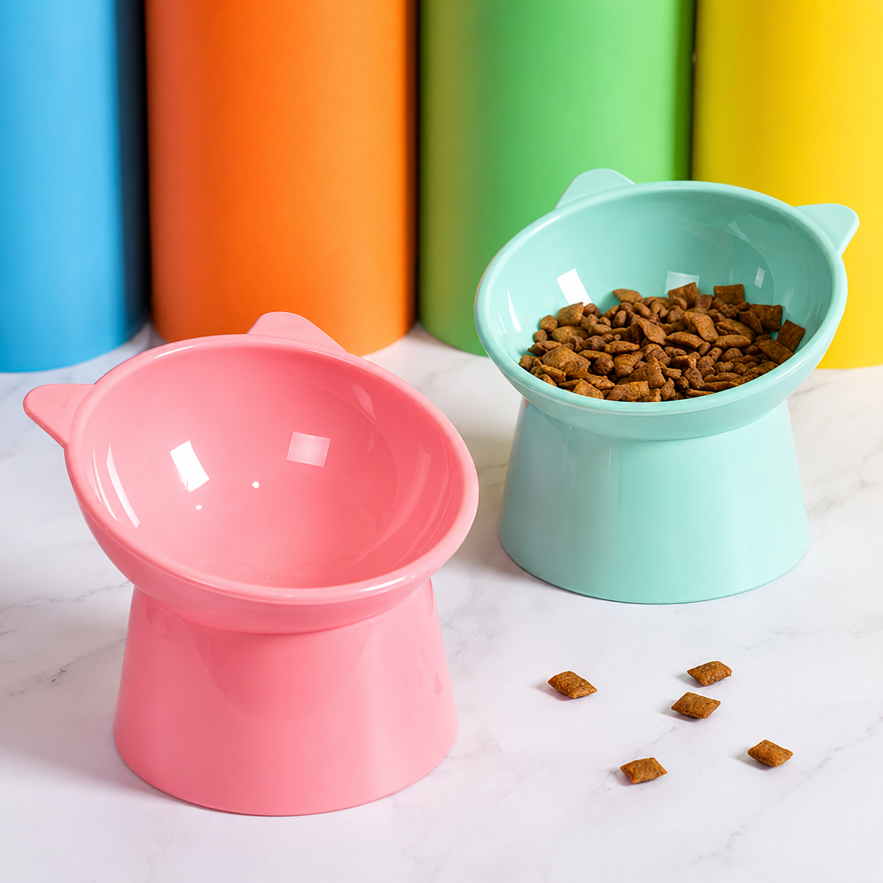 Plato elevado para gatos