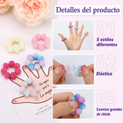 Set de 5 anillos sensoriales antiestrés