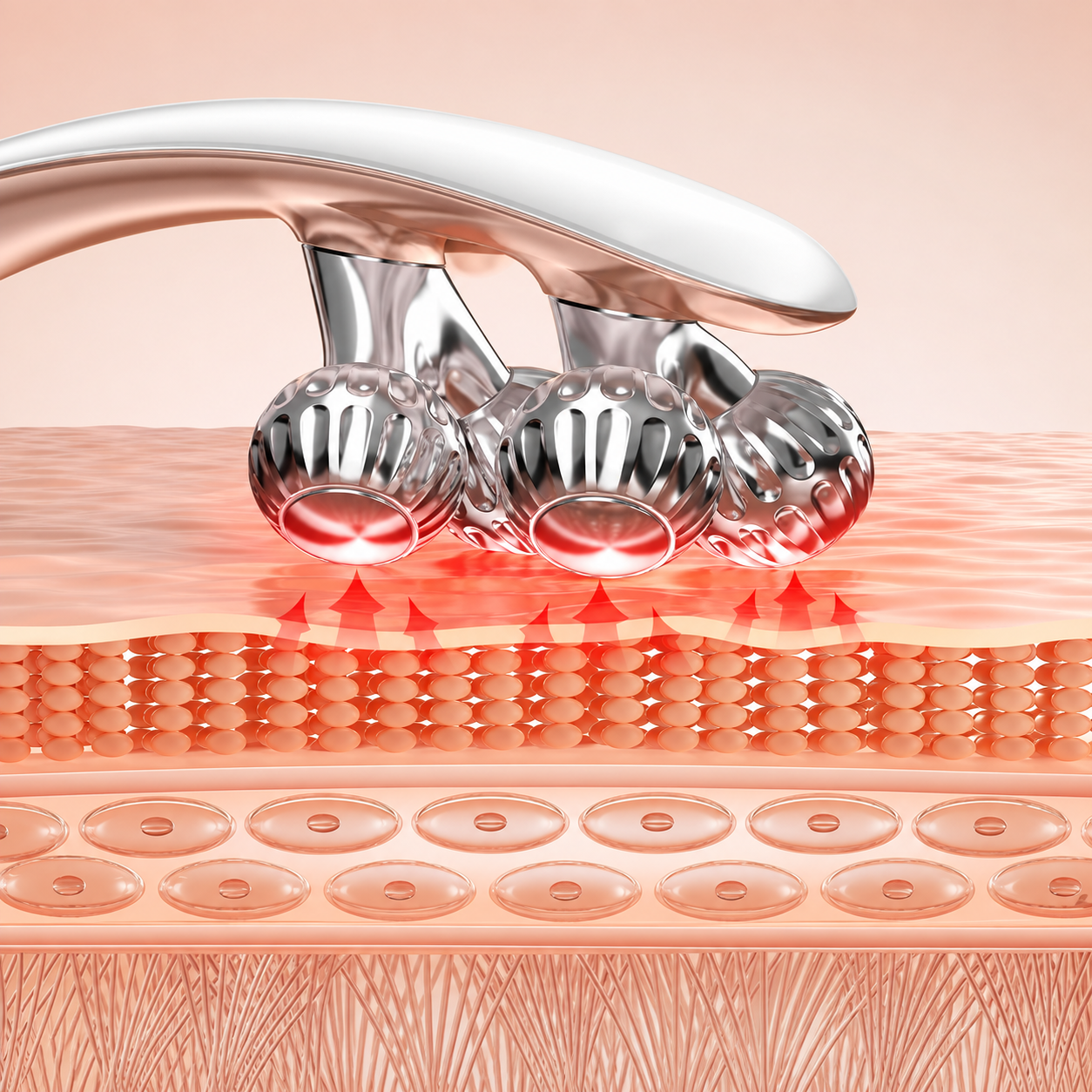 Masajeador facial y corporal con microcorriente EMS