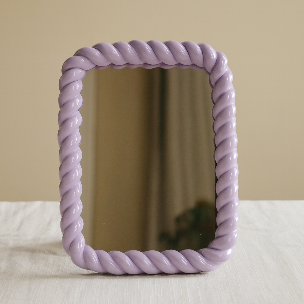 Espejo decorativo con marco trenzado - Dressygt