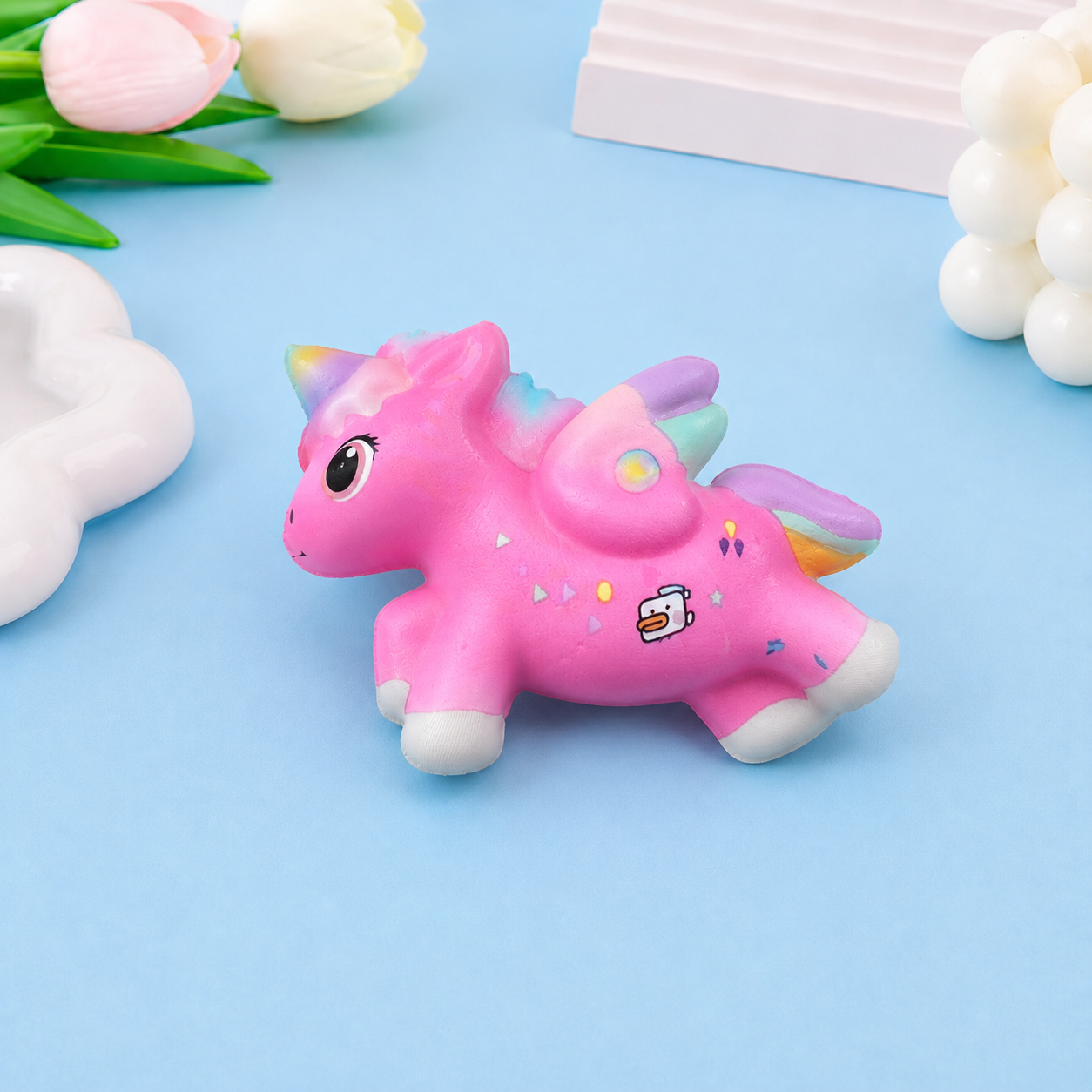 Juguete antiestrés squishy de unicornio