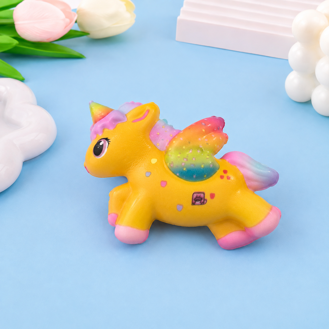 Juguete antiestrés squishy de unicornio
