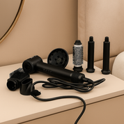 Secadora de cabello con cepillos intercambiables