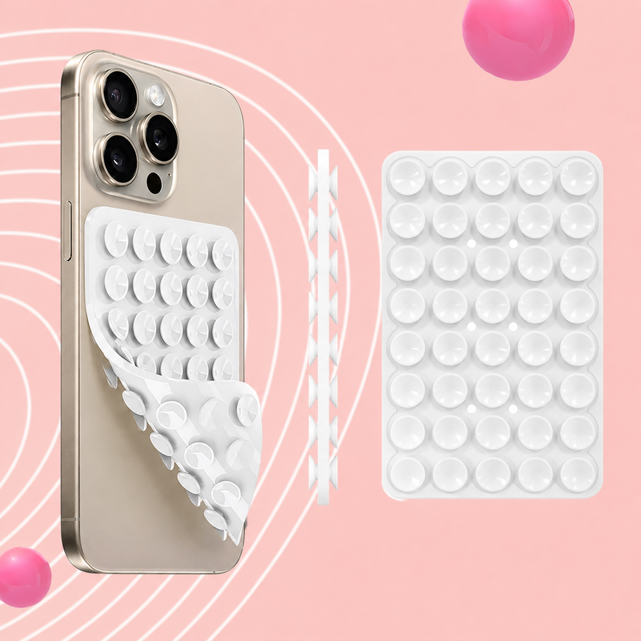Pad de ventosas para celular