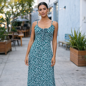 Vestido largo floteado - Dressygt