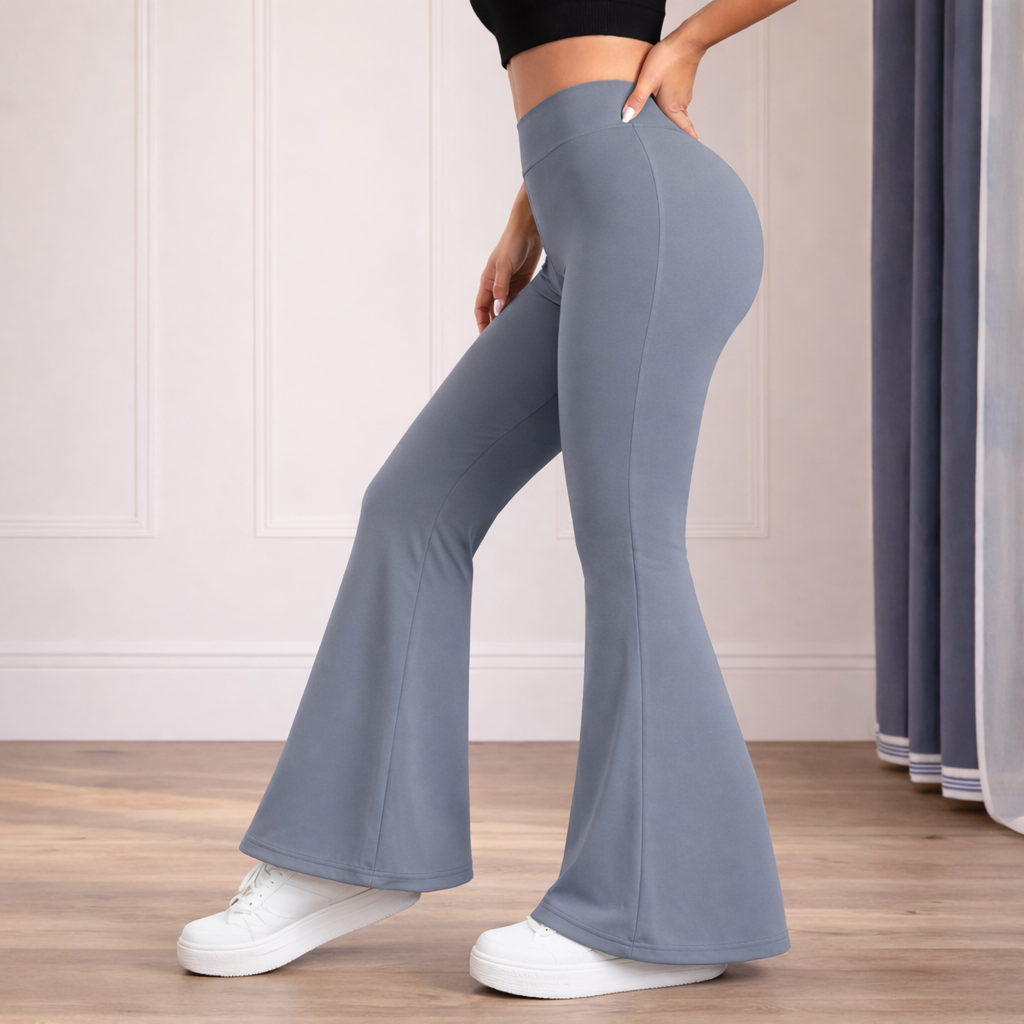 Flare pants de cintura alta - Dressygt