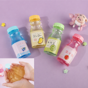 Slime de jugo de frutas en botella