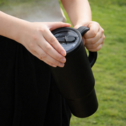 Termo negro de acero inoxidable